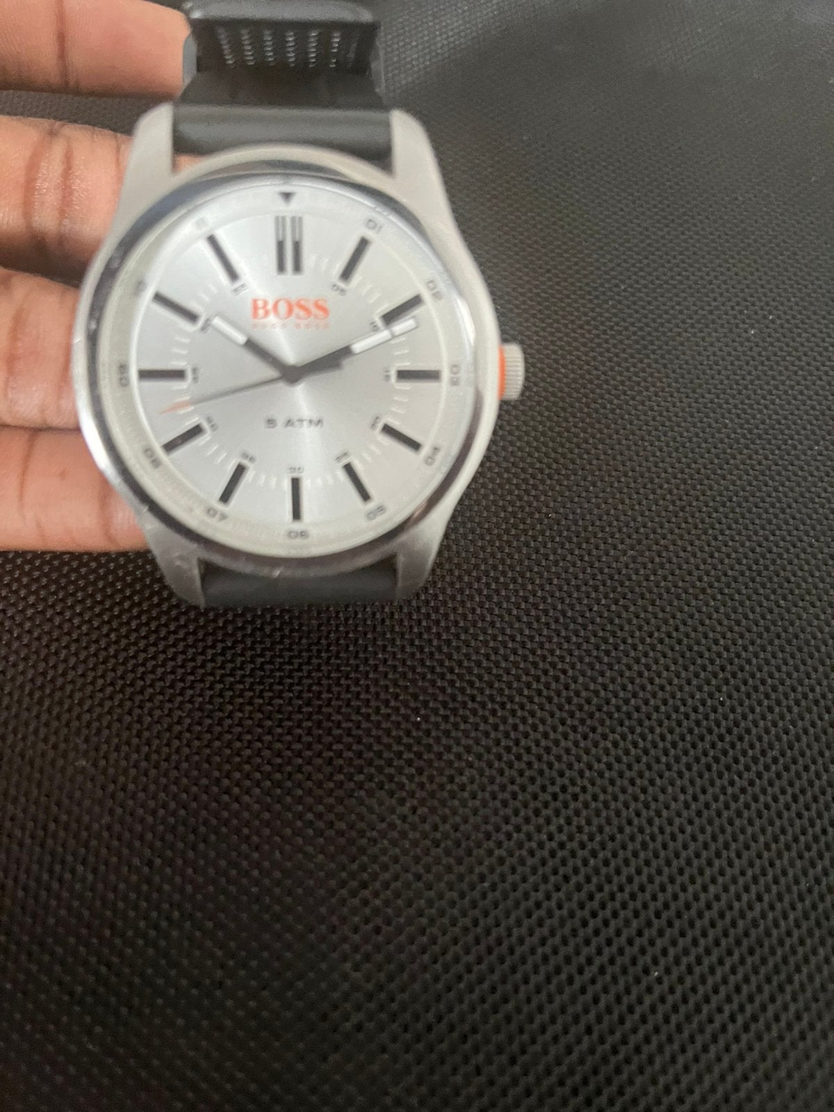 Hugo Boss horloge, Handtassen en Accessoires, Horloges | Heren, Staal, Polshorloge, Overige materialen, Zo goed als nieuw