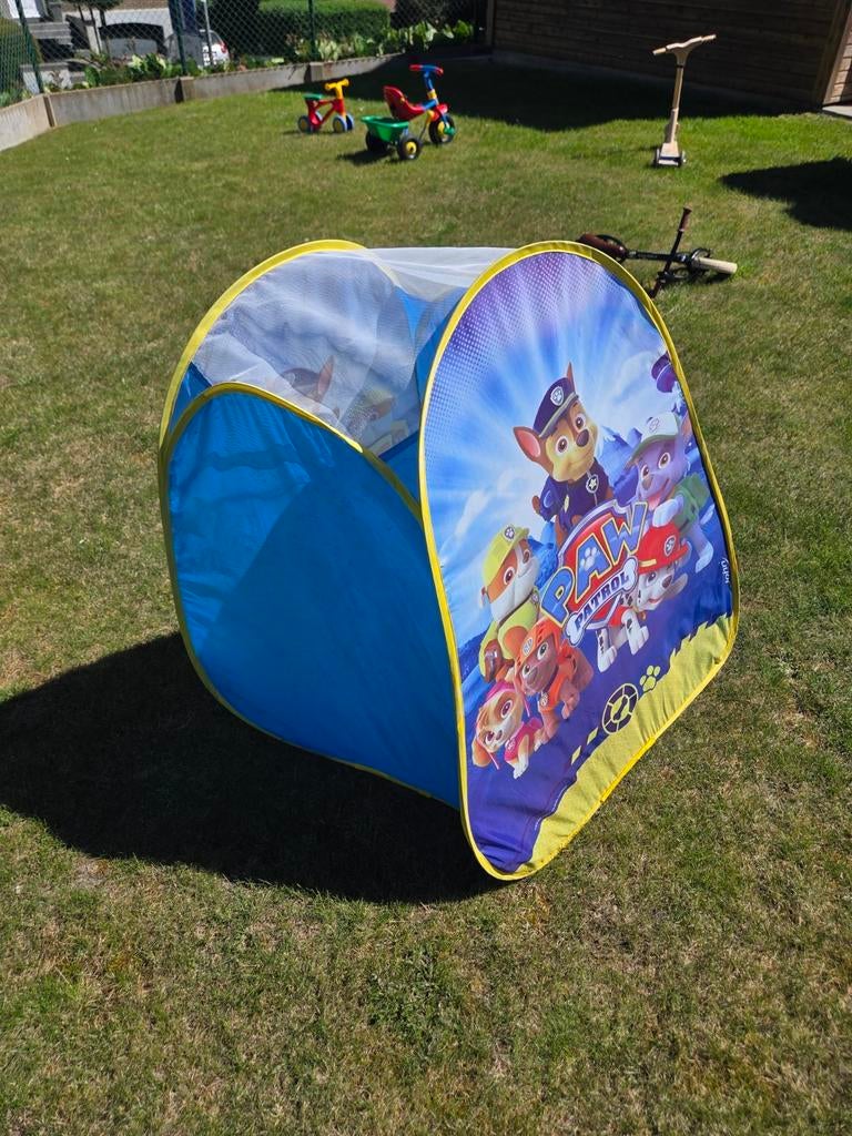 Paw Patrol tentje, Ophalen