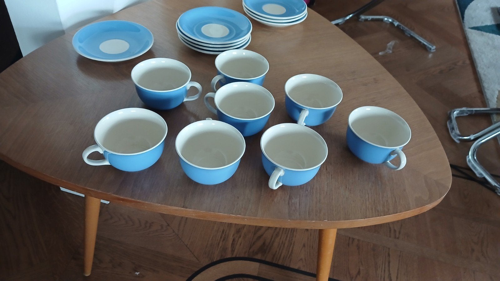 BOCH ORLÉANS 8 TASSES ET SOUS TASSES TB ÉTAT, Enlèvement