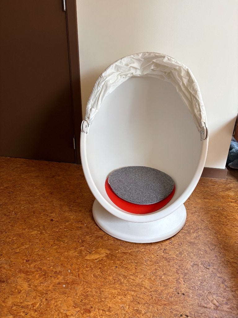 Draaizetel, Huis en Inrichting, Fauteuils, Ophalen, Zo goed als nieuw, Kunststof