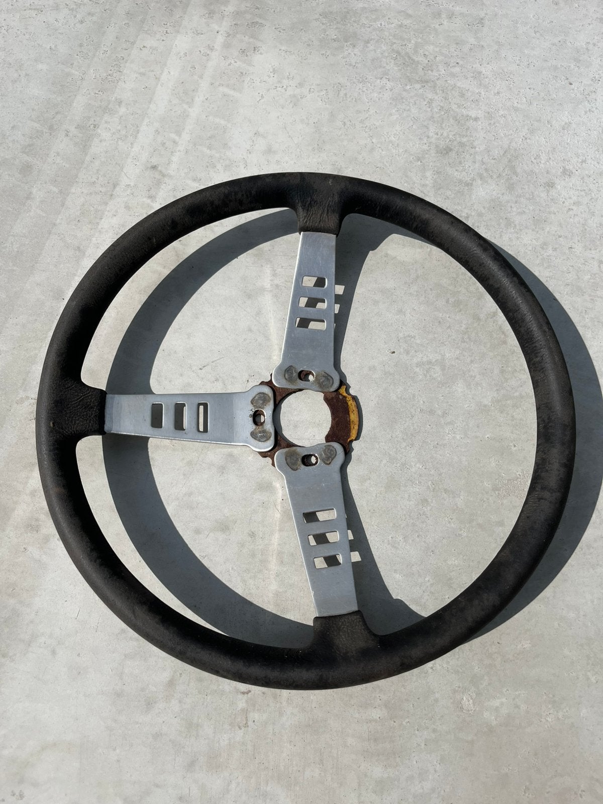 Klassiek 3-spaaks sportstuur 38 cm – oldtimer / project, Ophalen of Verzenden