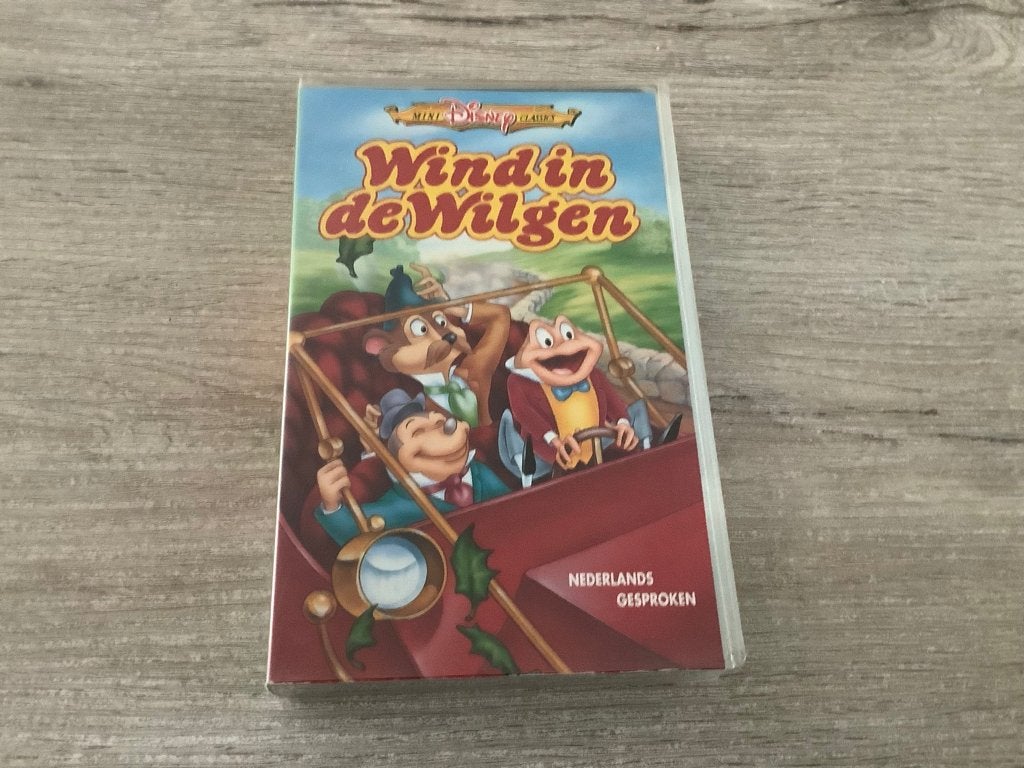 Walt Disney Wind in de Wilgen VHS Video (1992), Cd's en Dvd's, Tekenfilm, Alle leeftijden, Zo goed als nieuw, VHS