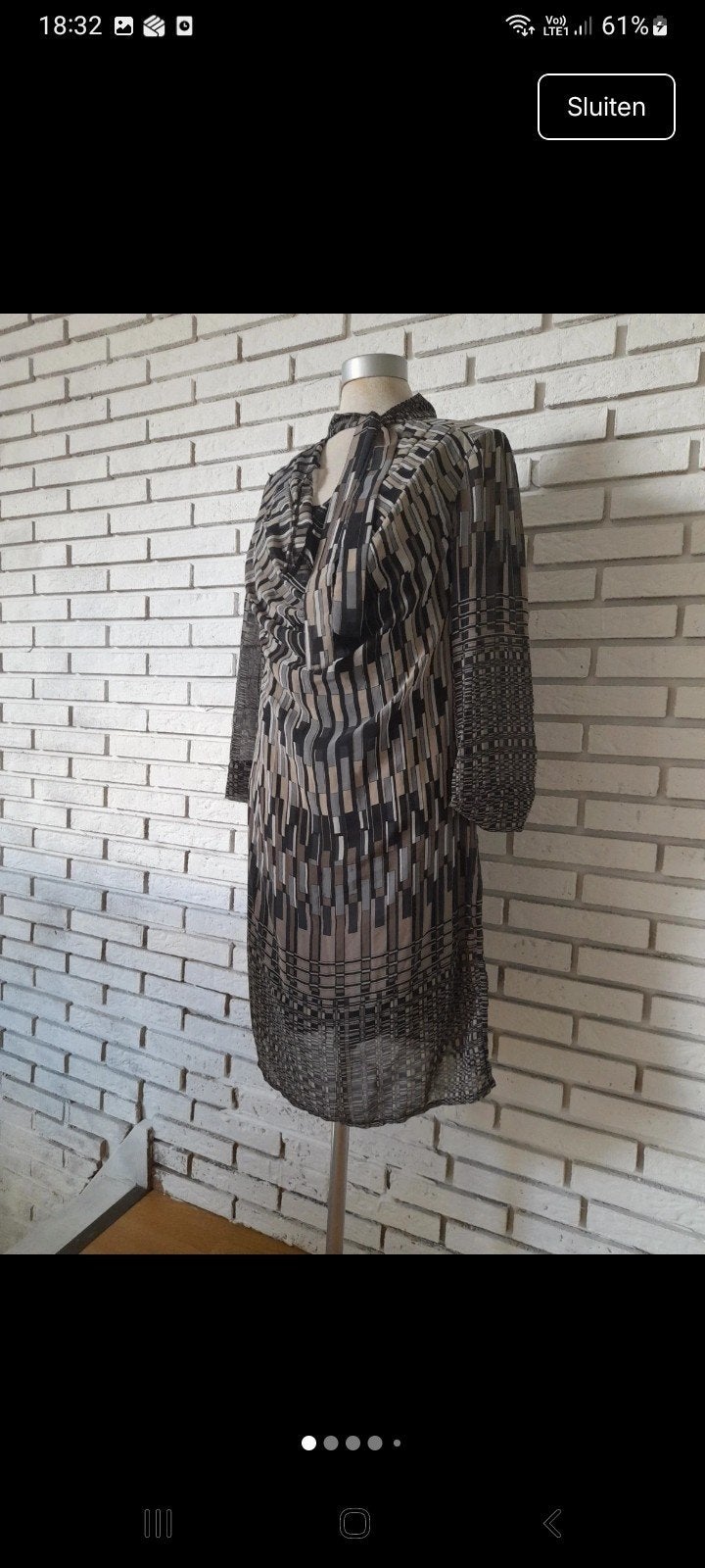 jurk La Fée Maraboutée,  maat 40, La fée maraboutée, Taille 38/40 (M), Enlèvement ou Envoi, Beige