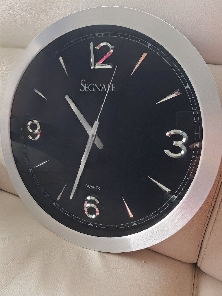 Horloge murale Segnale quartz, Huis en Inrichting, Woonaccessoires | Klokken, Ophalen, Wandklok, Werkt op batterijen, Zo goed als nieuw