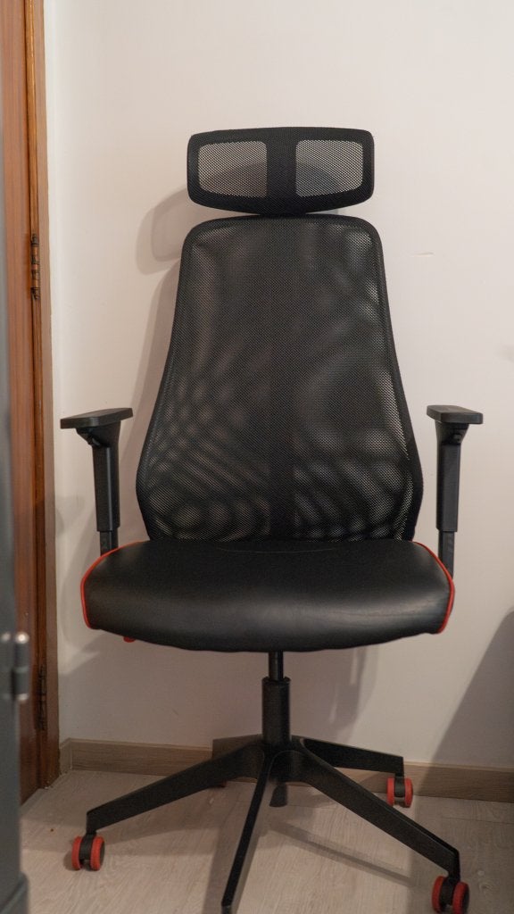 Gaming bureaustoel zwart/rood, Maison & Meubles, Chaises de bureau, Enlèvement ou Envoi, Comme neuf, Ergonomique, Chaise de bureau