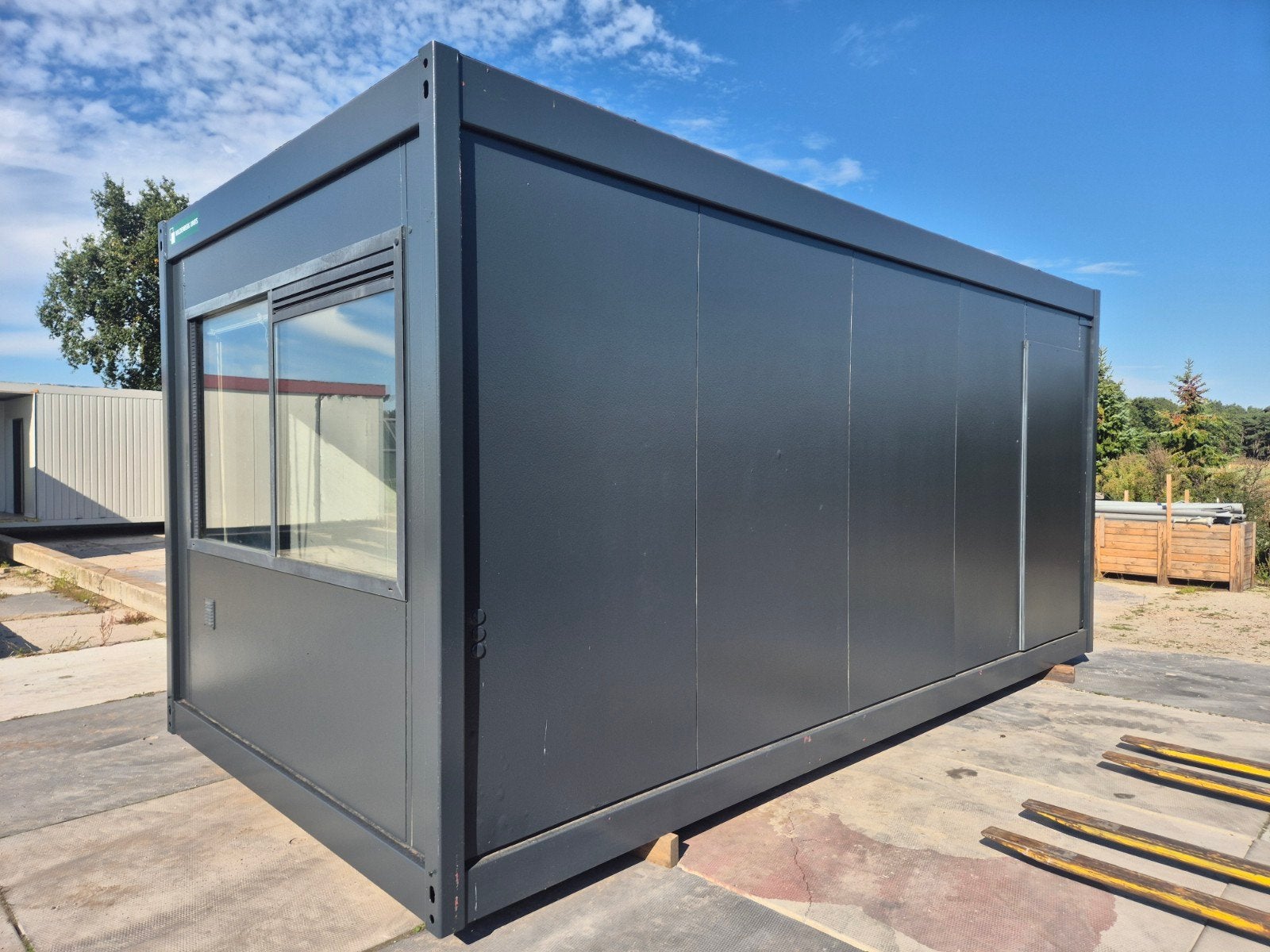 Kantoorunit woonunit container bouwkeet werf keet, Enlèvement