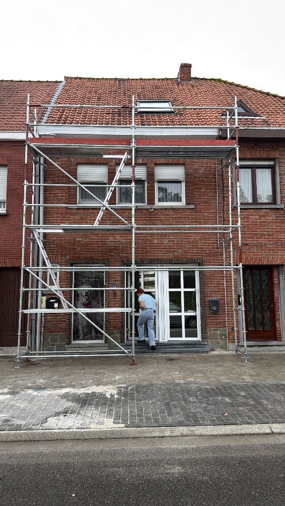 Stelling te huur €12,00/ m² (geleverd & geplaatst), Doe-het-zelf en Bouw, Ophalen, Nieuw, Gevelsteiger, 5 meter of hoger
