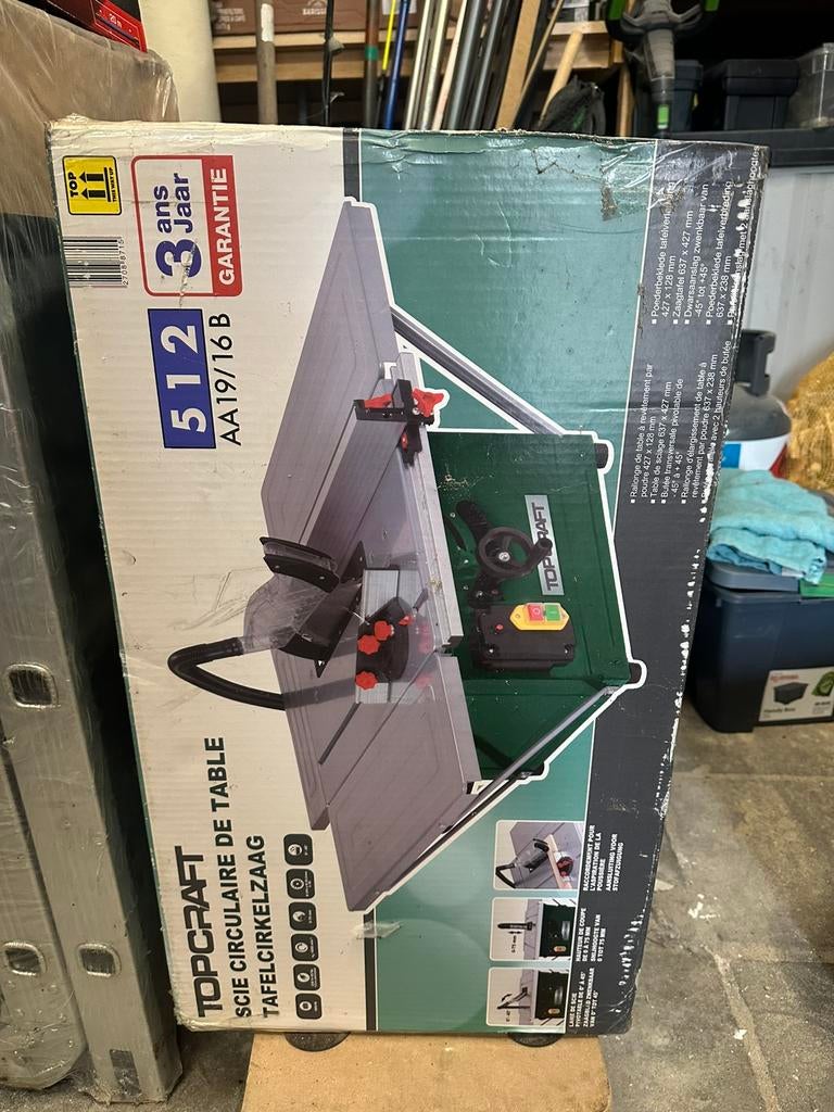 Tafelcirkelzaag, Doe-het-zelf en Bouw, Ophalen, Nieuw
