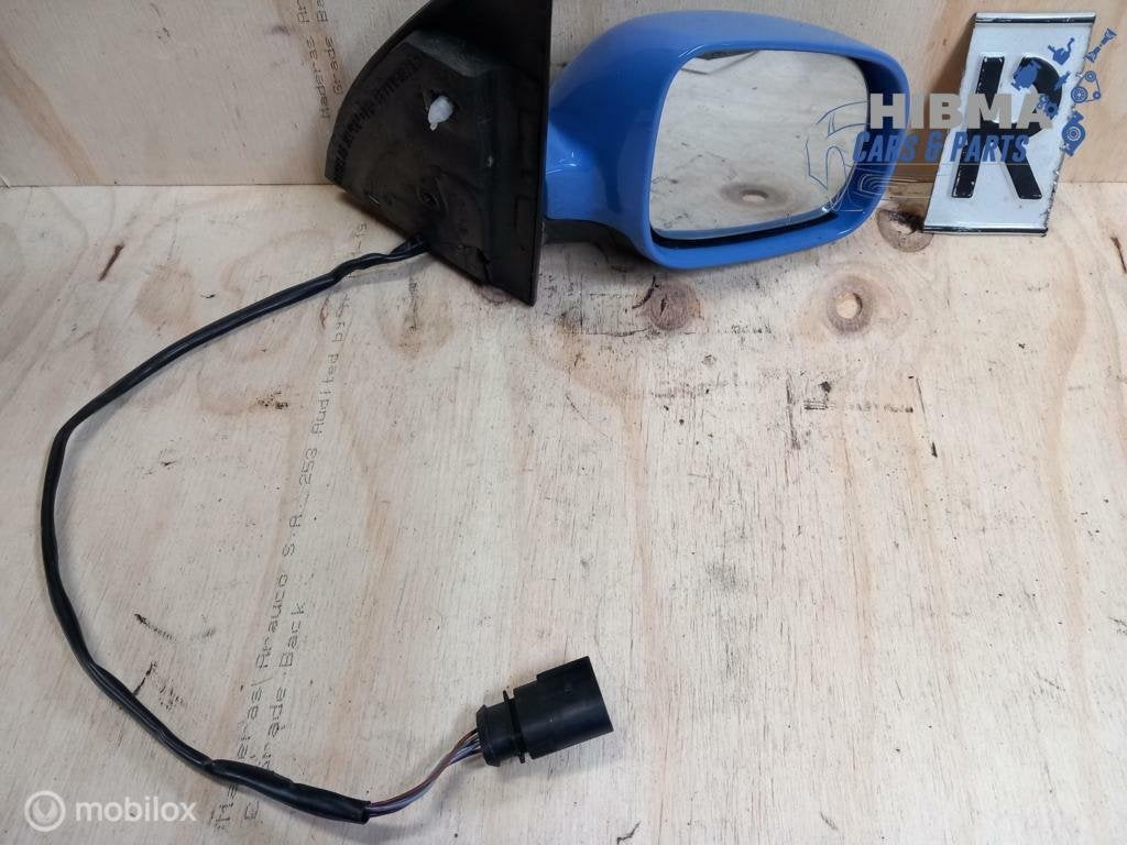 Volkswagen Lupo Spiegel Elektrisch Blauw LR5A Rechts 98 - 05, Enlèvement ou Envoi, Utilisé