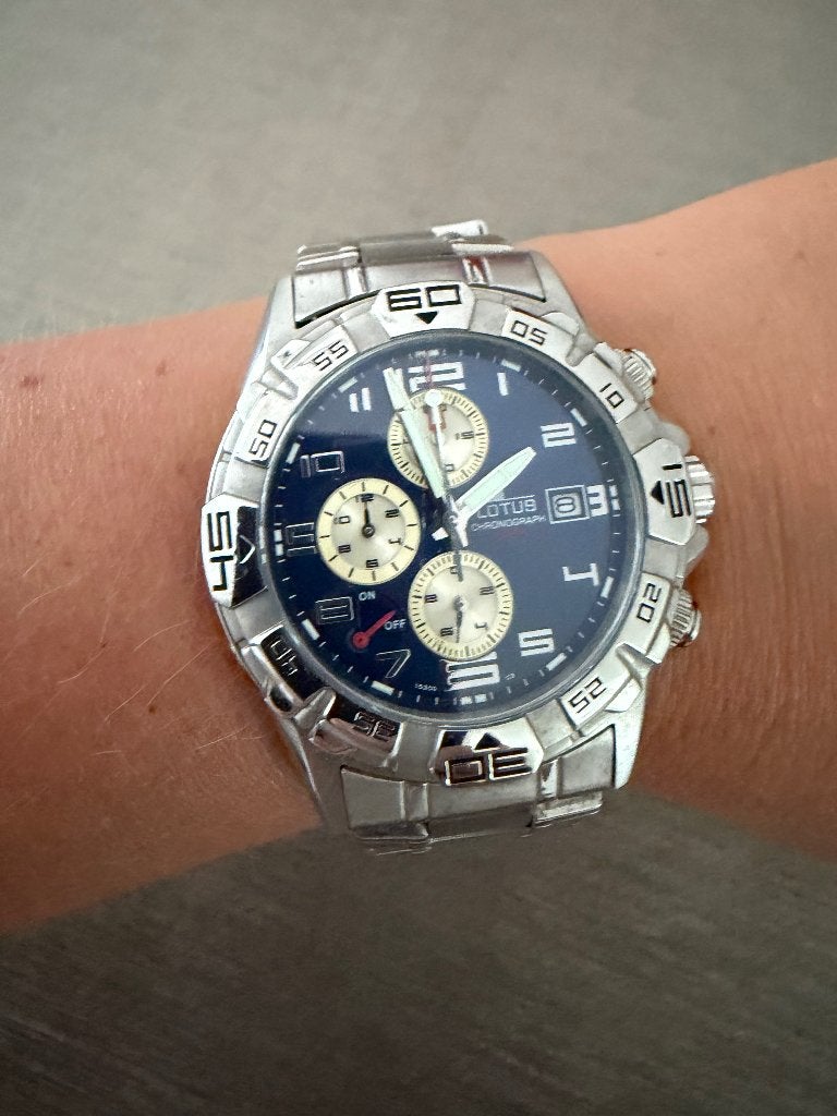 Herenhorloge lotus, Ophalen of Verzenden, Zo goed als nieuw