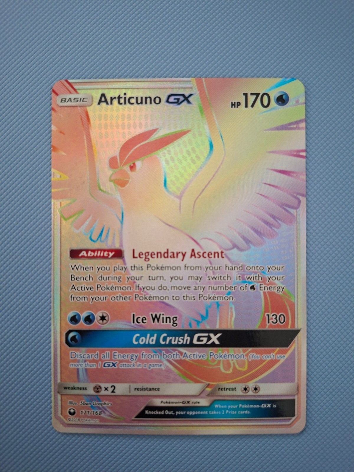 Articuno GX (CES 171), Enlèvement ou Envoi, Comme neuf, Cartes en vrac, Foil
