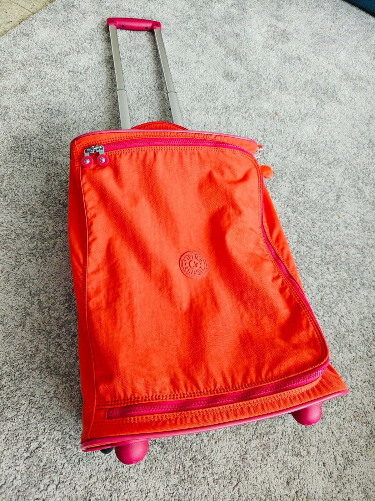 Kipling koffer roze/oranje, Ophalen, 40 tot 60 cm, Oranje, Zo goed als nieuw