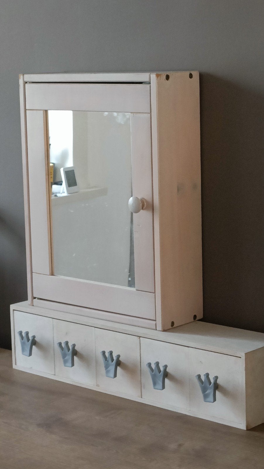 Vintage nacré roze spiegelkast IKEA, Ophalen