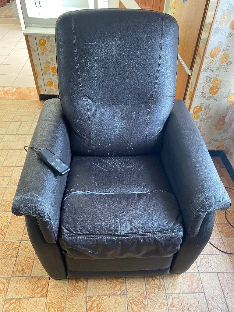 Relax zetel, Ophalen, Gebruikt, Leer