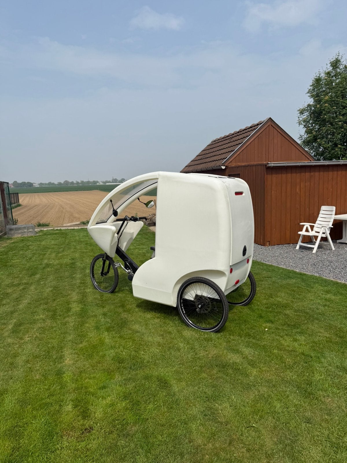 Drie-wielige bakfiets, Ophalen