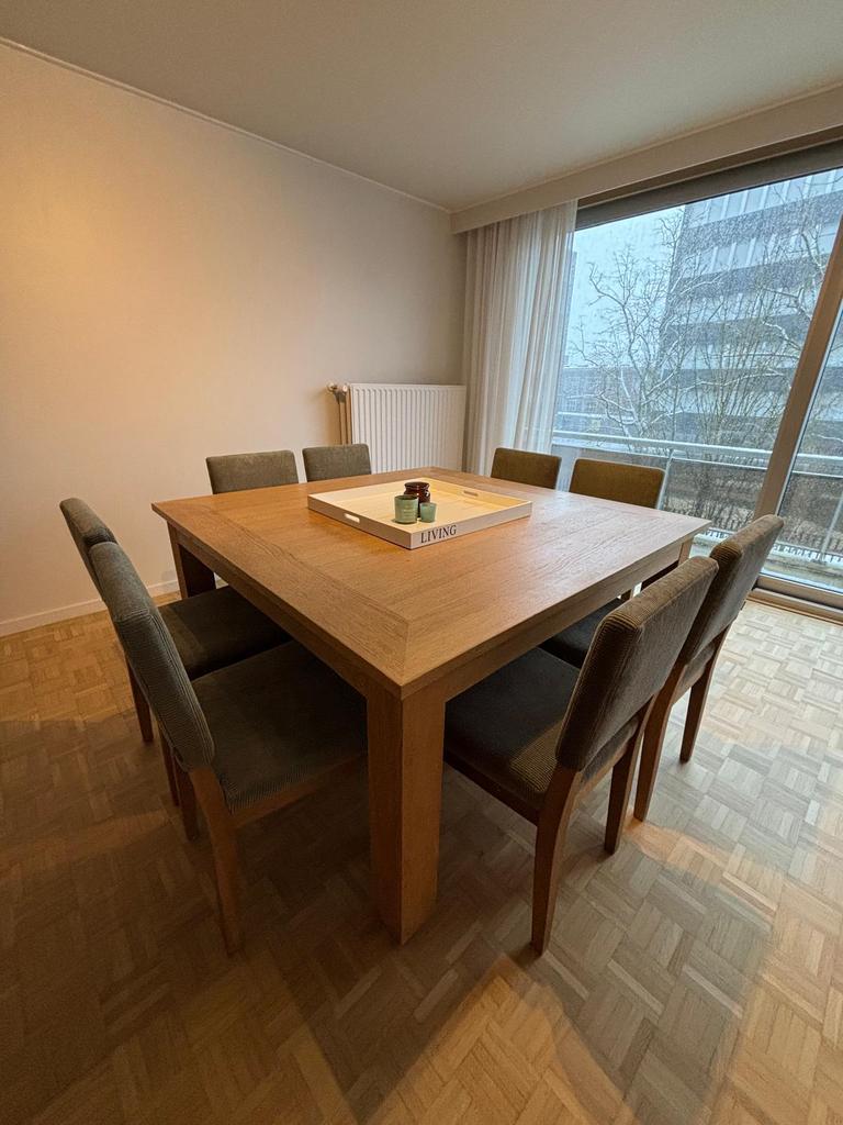 Tafel Flament met 8 stoelen, Enlèvement, Utilisé, 6 à 8 chaises