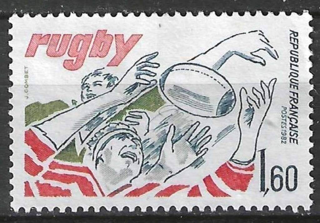 Frankrijk 1982 - Yvert 2236 - Rugby (ST), Verzenden, Gestempeld