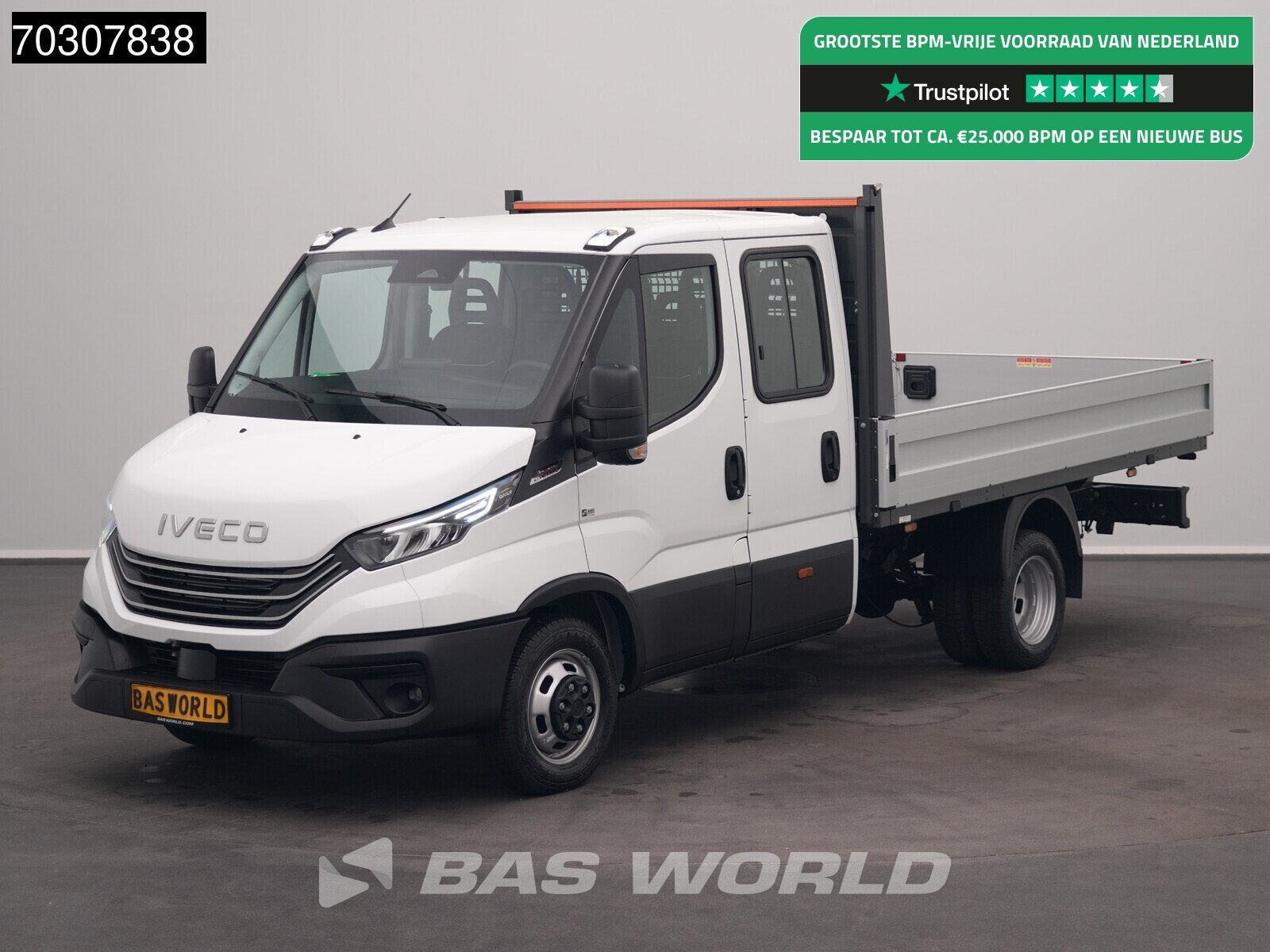 Iveco Daily 35C21 3.0L Open Laadbak Dubbel Cabine 210PK Dubb, Auto's, Stof, Euro 6, 4 cilinders, Iveco