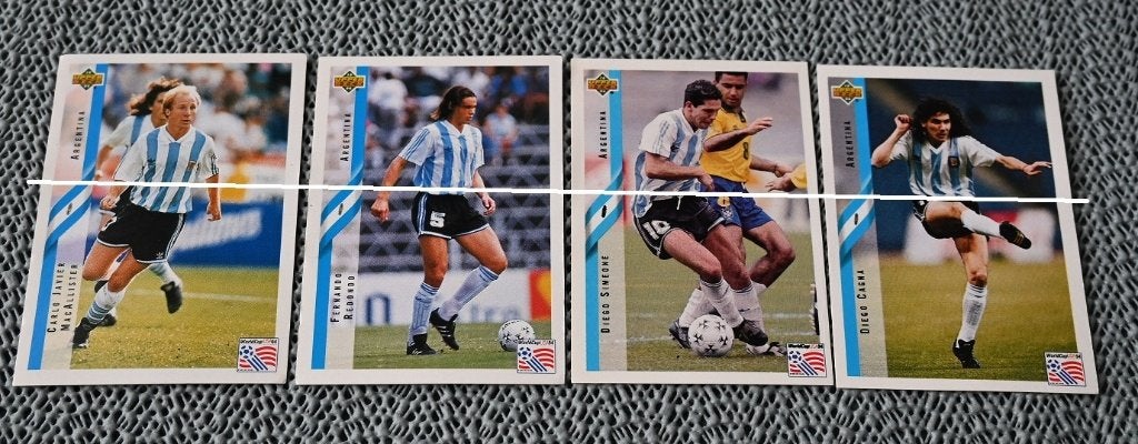 Upper deck World cup USA 94 / Argentina / 7 stickers, Envoi, Neuf, Affiche, Image ou Autocollant