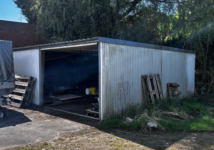Poort / dubbele garagebox, Jardin & Terrasse, Clôtures de jardin, Utilisé, Fer, Enlèvement