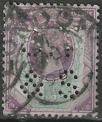 Grande-Bretagne 1887/1900 - Yvert 93perf - Victoria (ST), Envoi, Affranchi