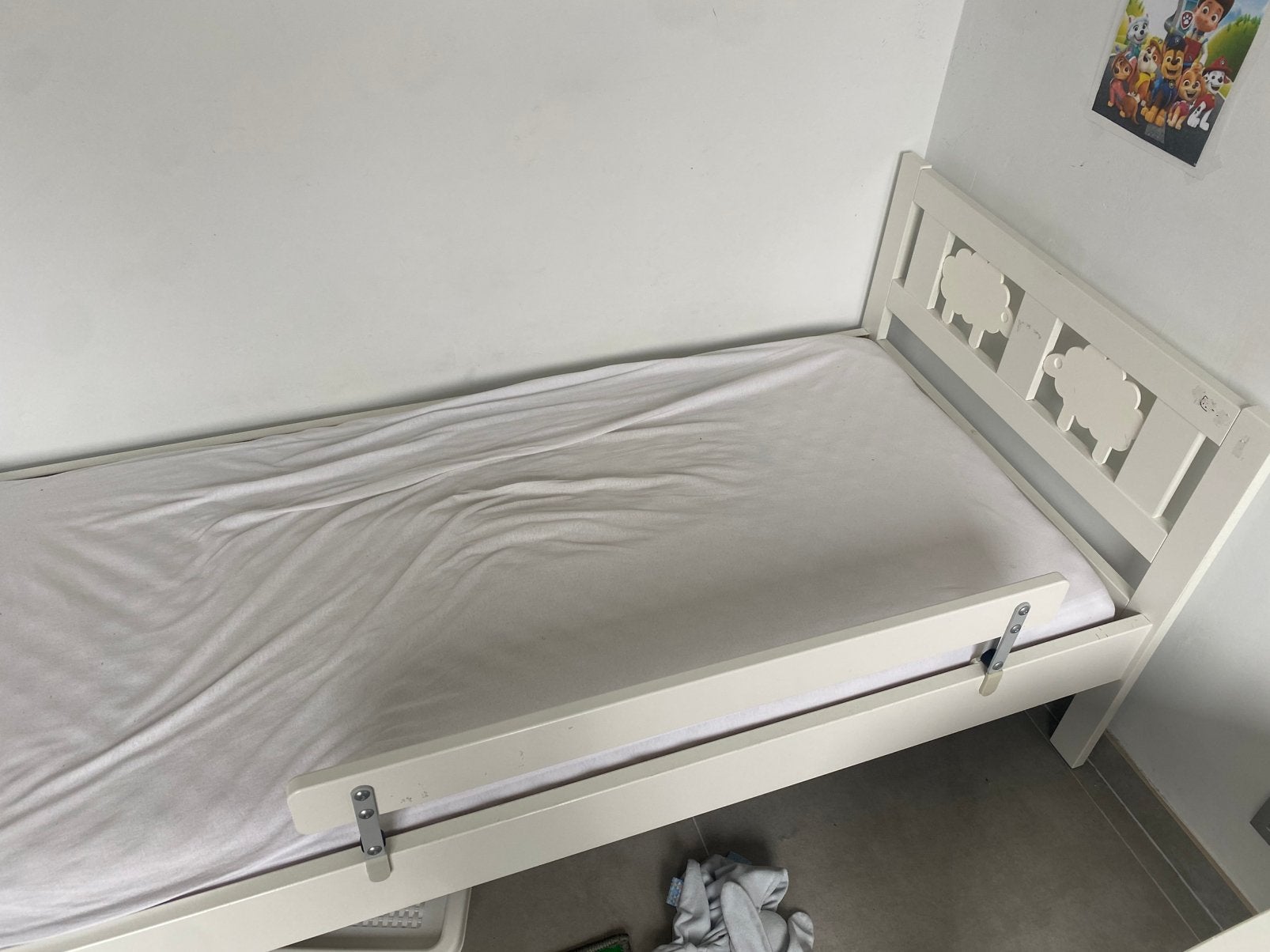 Peuterbed met donsdeken en kussen aerosleep, Kinderen en Baby's, Ophalen, 70 tot 85 cm, 140 tot 160 cm, Zo goed als nieuw