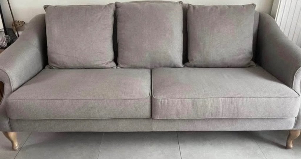 Stijlvolle en comfortabele 3-zits zetel in uitstekende staat, Huis en Inrichting, Zetels | Zetels, Ophalen, Modern klassiek, Driepersoons