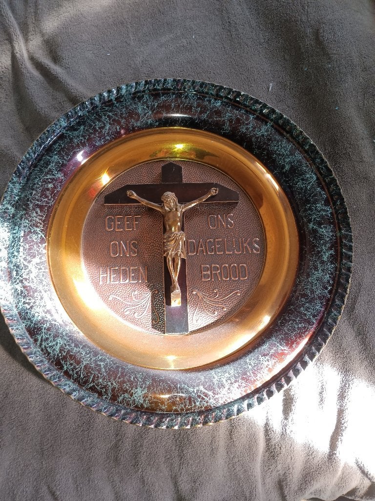 Assiette murale religieuse vintage, Antiquités & Art, Enlèvement