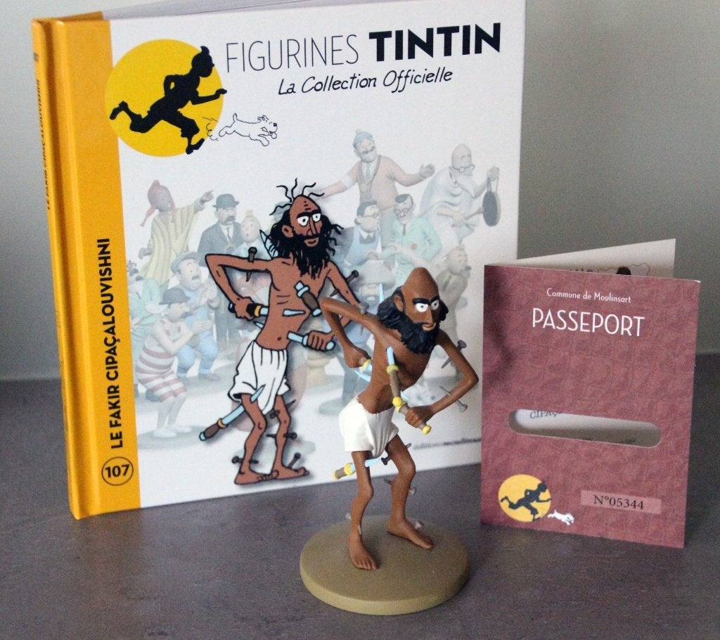Moulinsart figurine n 107 fakir Tintin Hergé Kuifje, Collections, Envoi, Tintin, Comme neuf