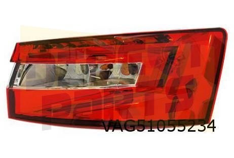 Skoda Superb (3/15-9/19) Achterlicht Rechts buiten (helder), -, Verzenden, -, Nieuw