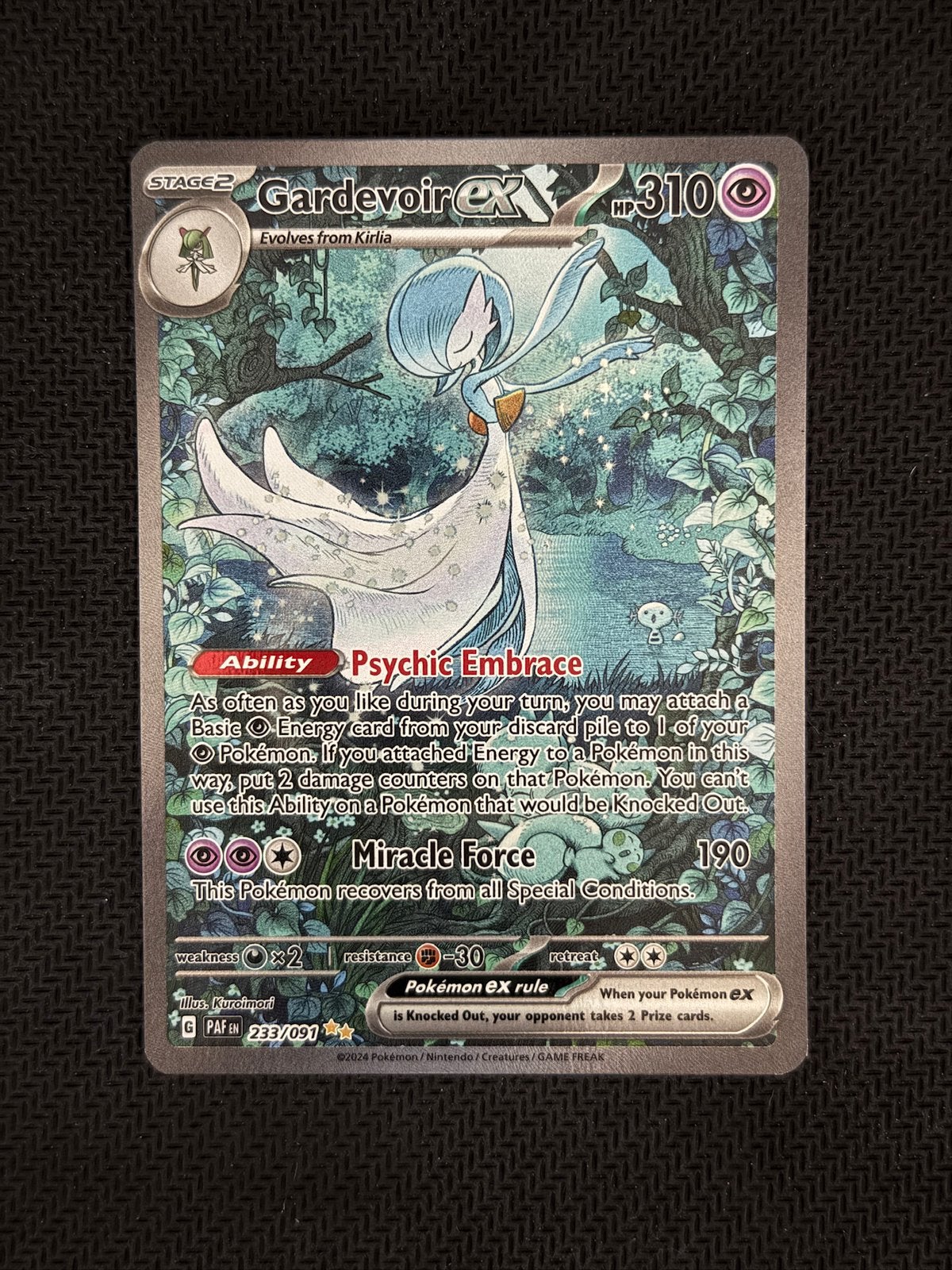 Gardevoir ex SIR 233/091 Pokemon Paldean Fates, Ophalen of Verzenden, Zo goed als nieuw