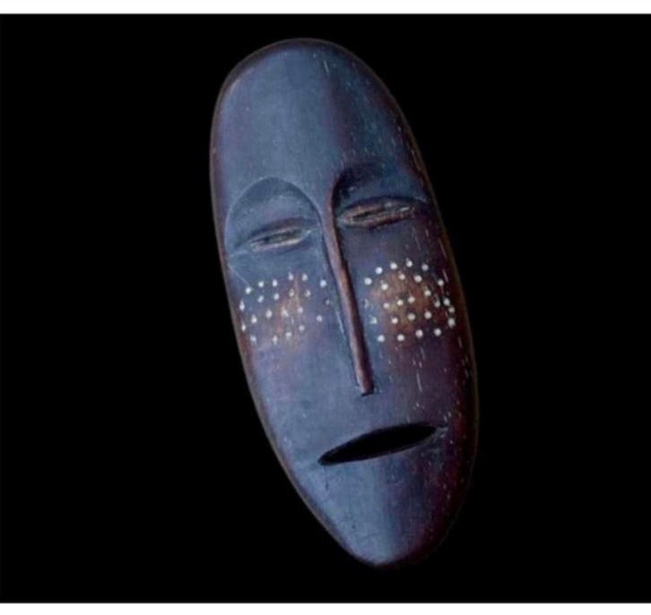 lega - DR Congo 1960 Oud paspoortmasker masker Afrika africa, Afrika, Ophalen of Verzenden, Masker