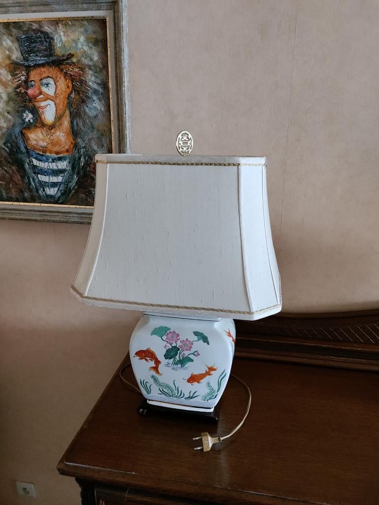 Lampe de table 2 pièces, Vintage, Comme neuf, Enlèvement, Autres matériaux