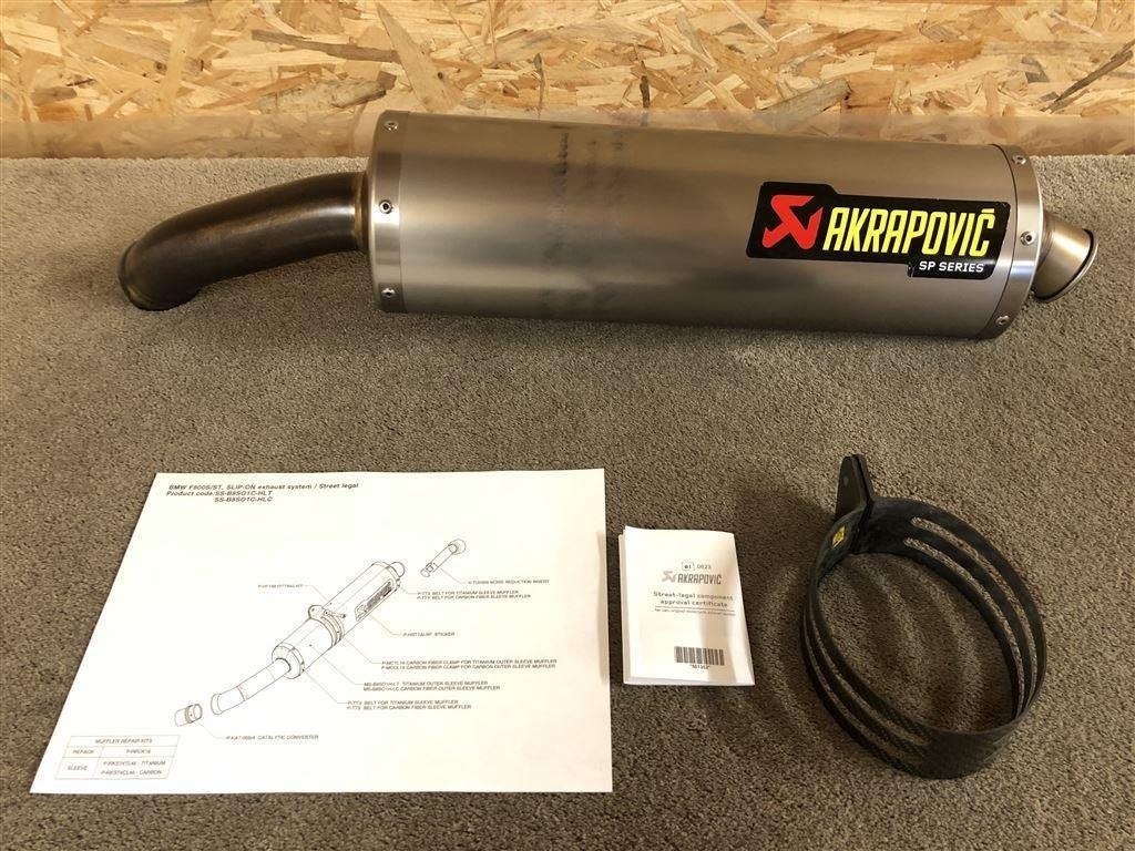 Akrapovic uitlaat demper BMW F800S F800ST F800 S ST 06-13, Motoren, Verzenden, Gebruikt