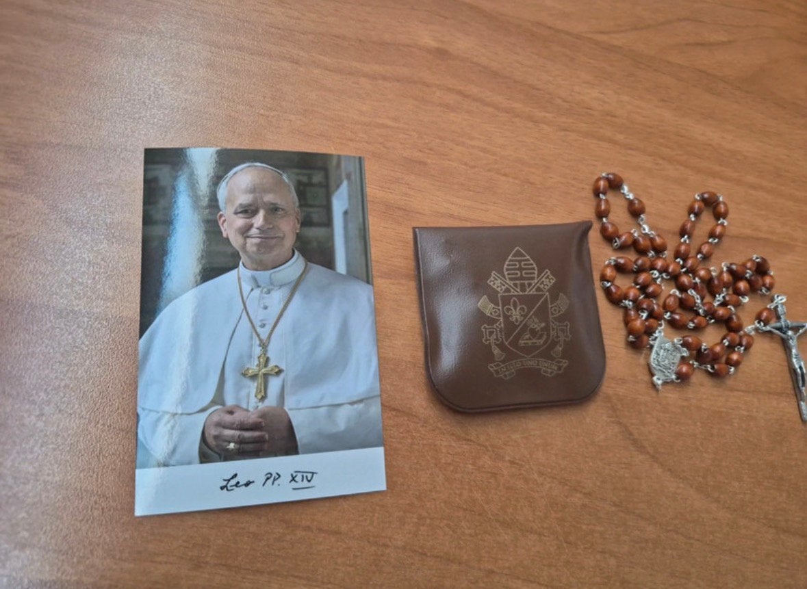 Rozenkrans pope leo xiv, Enlèvement ou Envoi, Comme neuf, Bijoux, Christianisme | Catholique