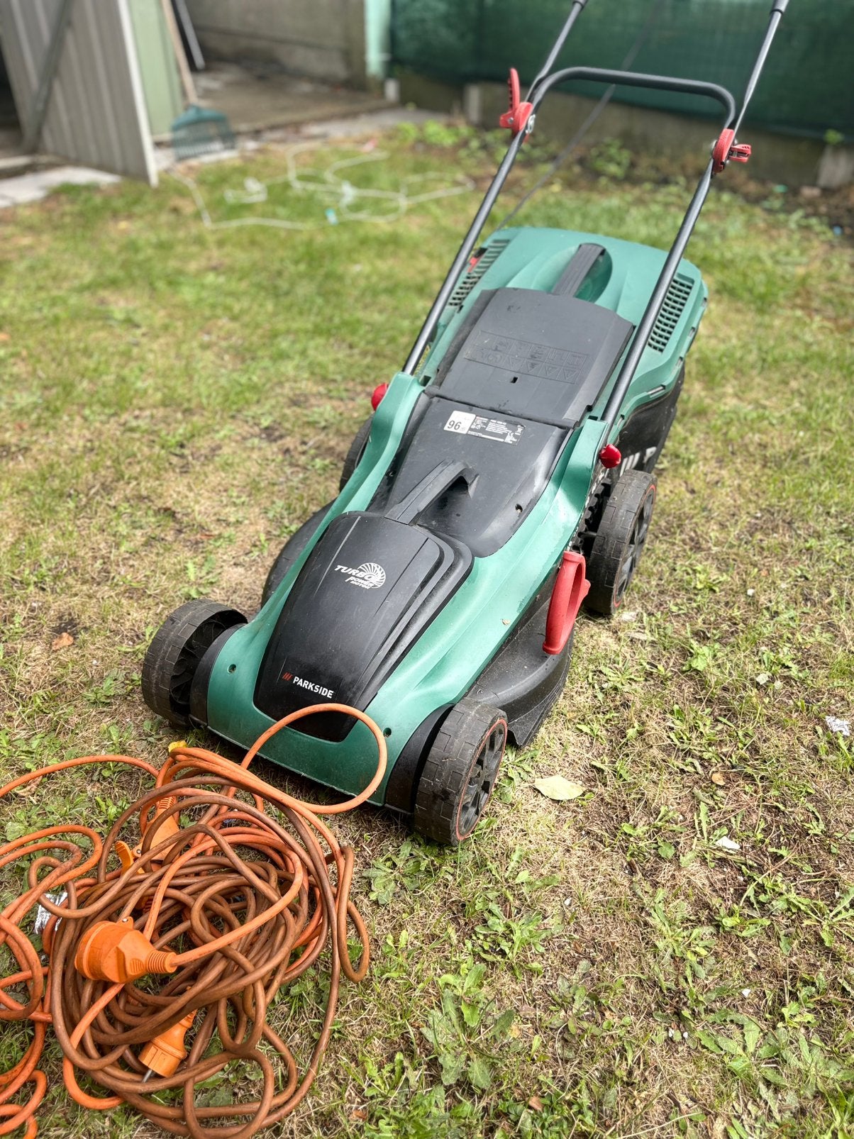 Parkside Grasmaaier + kabel, Jardin & Terrasse, Tondeuses à gazon, Enlèvement, Comme neuf
