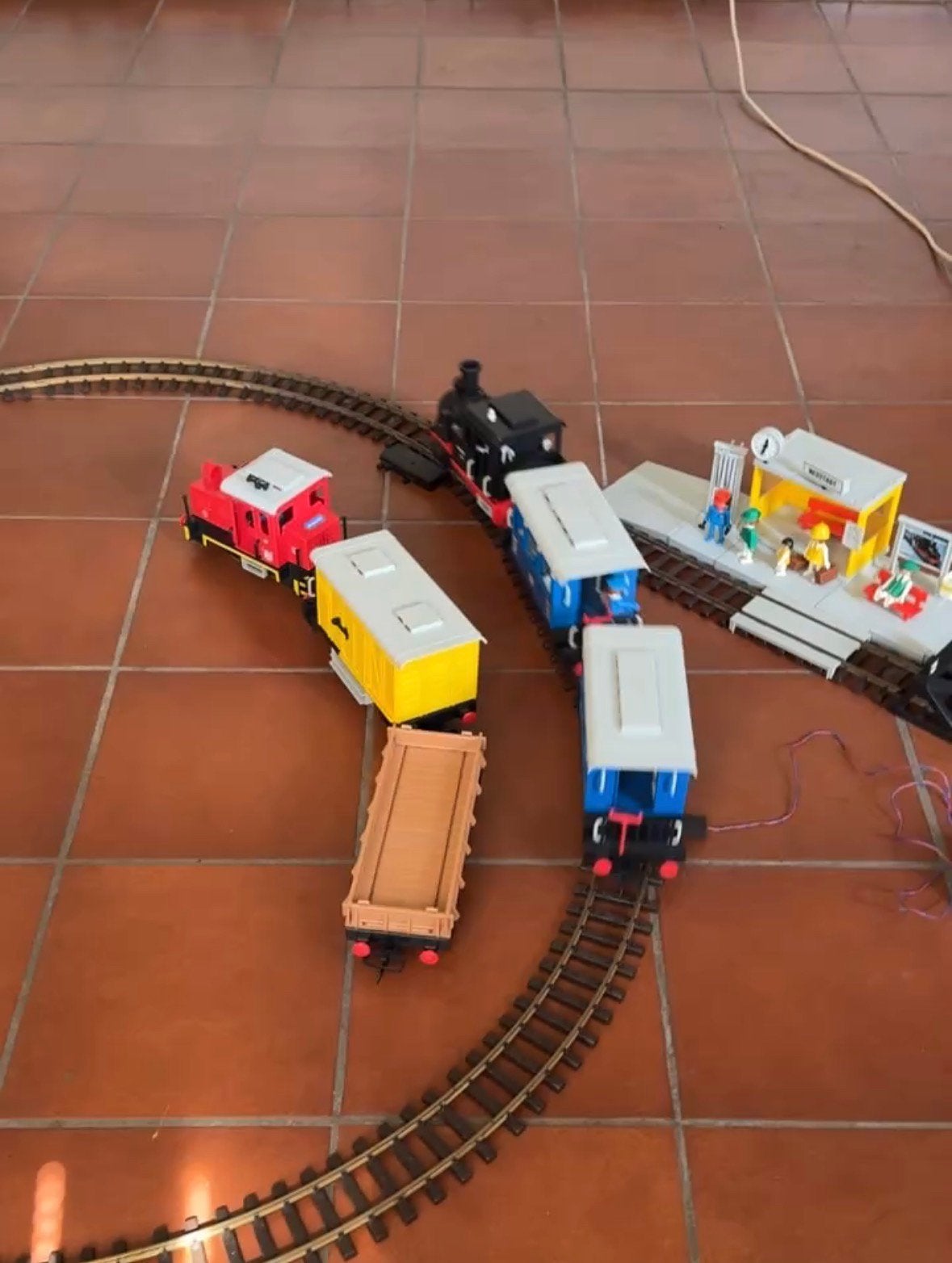 Playmobil G/LGB- 2 Complete Trein Sets +Station [WERKEND], Kinderen en Baby's, Speelgoed | Playmobil, Ophalen, Gebruikt, Complete set
