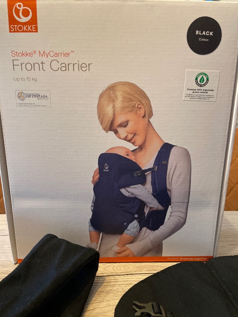 Draagzak Stokke, Kinderen en Baby's, Buik of Rug, Zo goed als nieuw, Draagzak, Ophalen