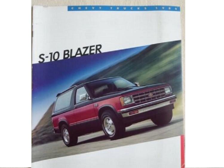 Brochure du Chevrolet Blazer S-10, 1986, Livres, Autos | Brochures & Magazines, Utilisé, Chevrolet, Envoi