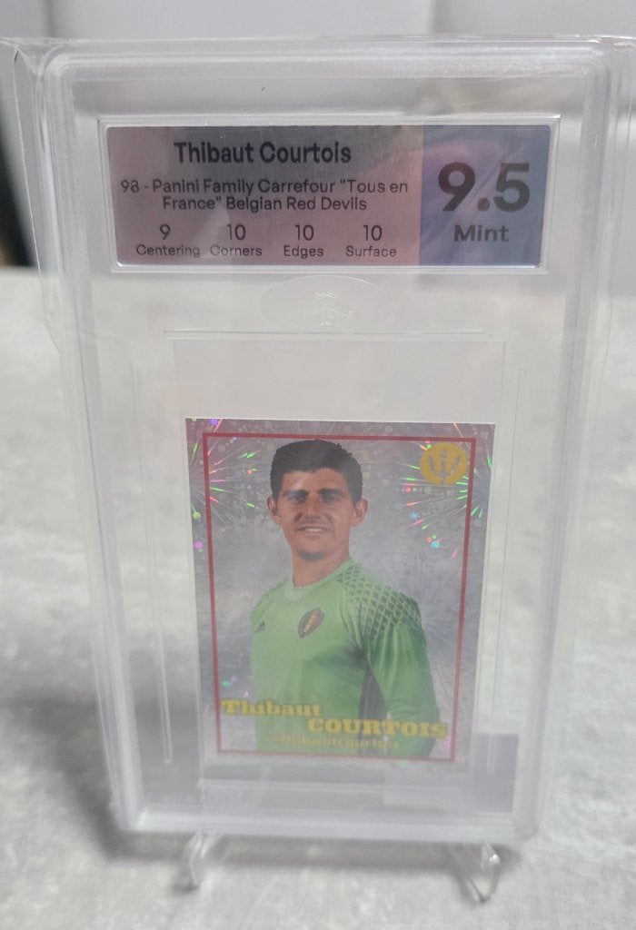 Panini+Thibaut Courtois+Euro 2016+NO PSA+COURTOIS, Enlèvement ou Envoi, Comme neuf, Autocollant