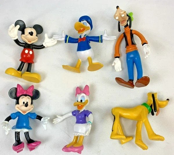 Figurines cintrées Disney Mickey Donald Dingo Minnie Katrien, Envoi, Donald Duck, Comme neuf, Statue ou Figurine