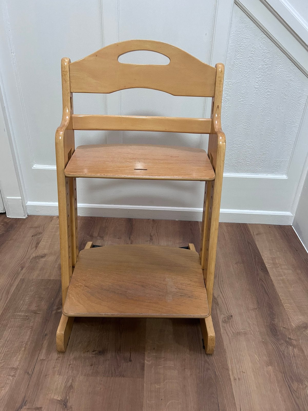 Evoluerende houten kinderstoel, Tripp Trapp-stijl., Ophalen, Zo goed als nieuw