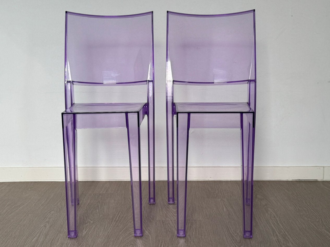 Kartell - La Marie – Paarse Transparante Designstoelen, Huis en Inrichting, Stoelen, Ophalen, Gebruikt
