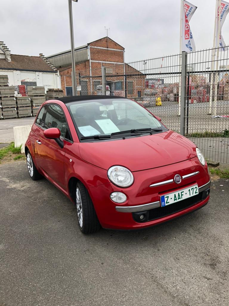 Fiat 500 81000 km 2009, Auto's, Voorwielaandrijving, Euro 5, Stof, Cabriolet