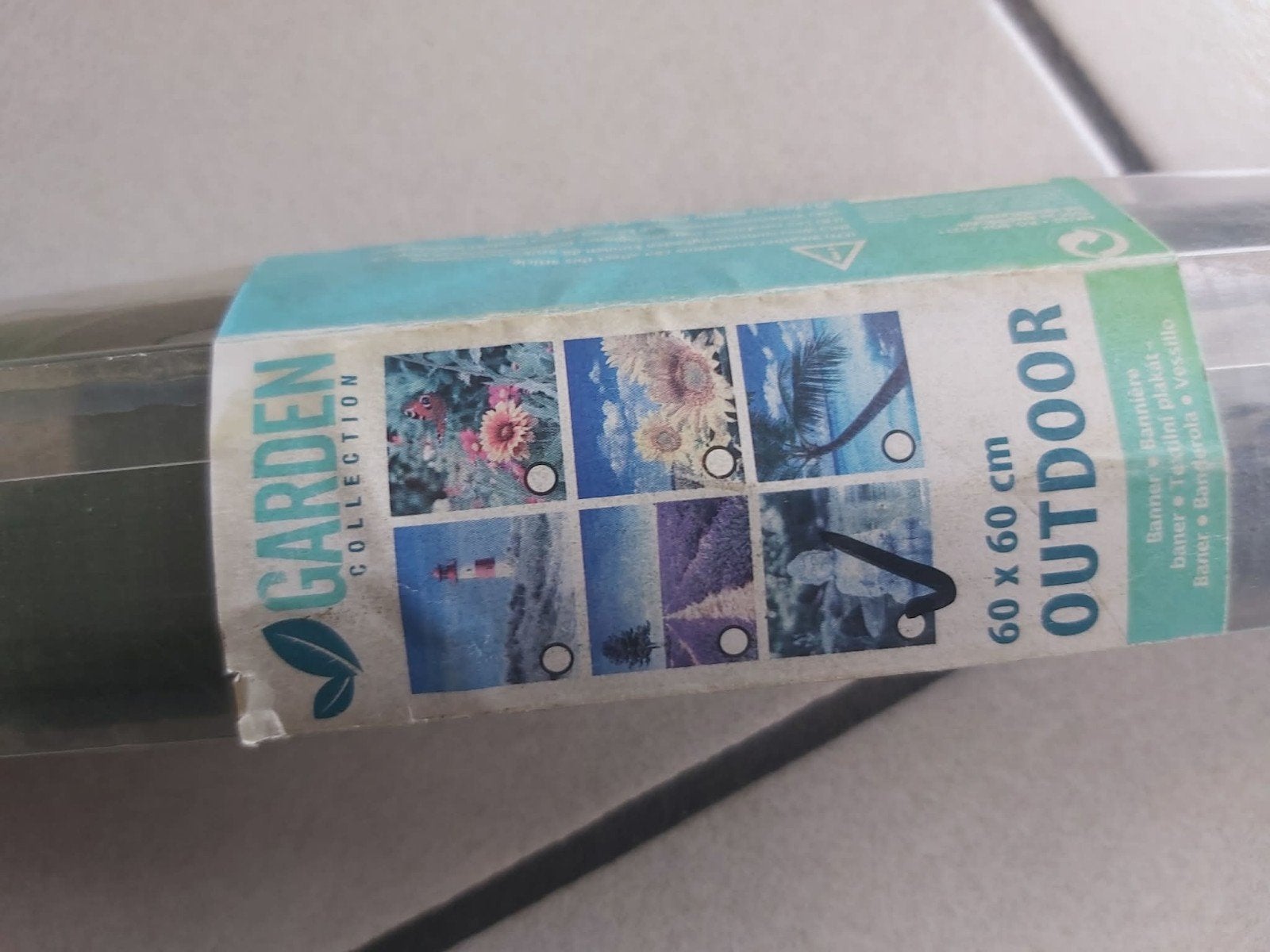Foto van boedha in dikke plastiek met 4 ringen om te hangen, Tuin en Terras, Gaas en Draad, Ophalen