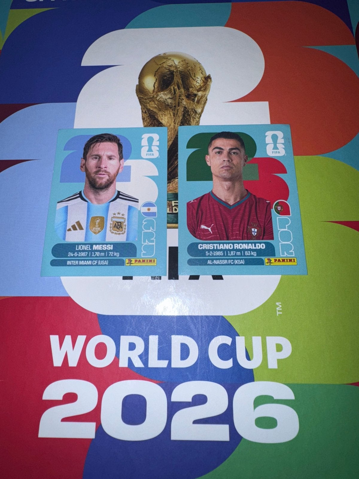 Panini WK 2026 - Lionel Messi & Cristiano Ronaldo, Verzamelen, Ophalen of Verzenden, Nieuw