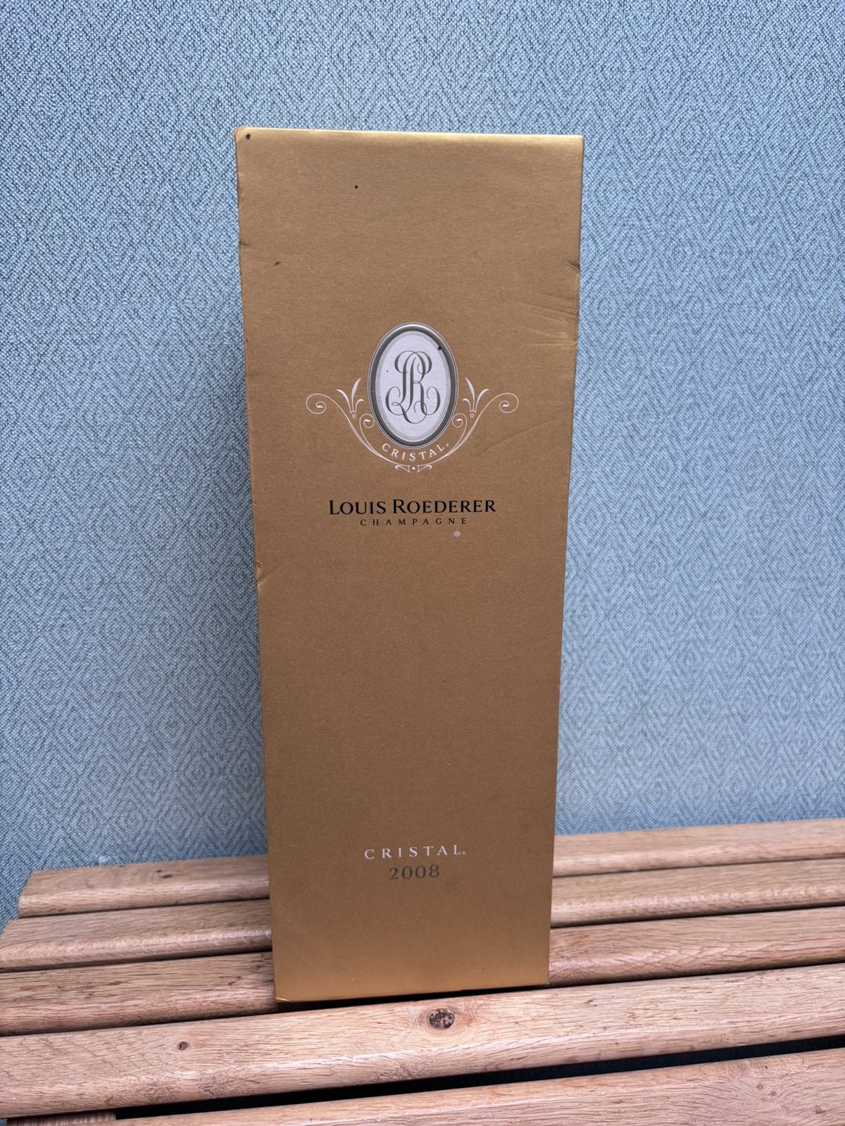Originele Louis Roederer Cristal 2008 presentatiekist – leeg, Ophalen of Verzenden, Gebruikt, Champagne