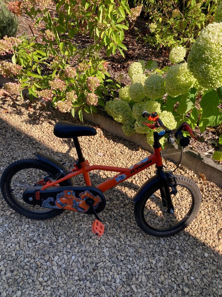 Vélo enfant 16 pouces, Vélos & Vélomoteurs, Enlèvement, Utilisé, Stabilisateurs