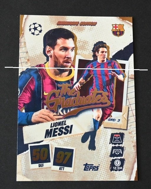 Topps Match Attax The Graduates / Lionel Messi, Verzamelen, Ophalen of Verzenden, Nieuw, Poster, Plaatje of Sticker