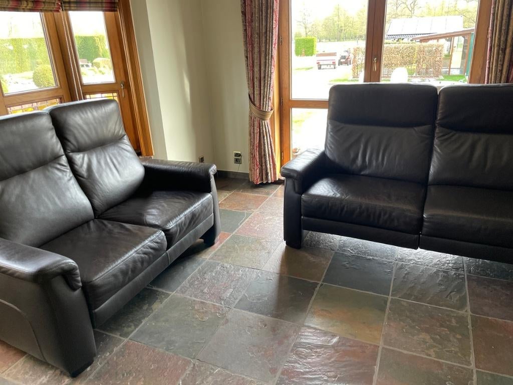 Salon Record 2 + 2.5 zit met relax, Huis en Inrichting, Zetels | Zetels, Ophalen, Gebruikt, 150 tot 200 cm, Tweepersoons